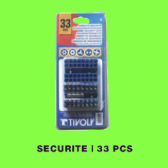 Coffret de 33 embouts de sécurité Coffret de 33 embouts de sécurité