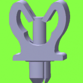 Support 1 tube A Riveter - Drive Rivet Clips For 1 Tube Support 1 tube A Riveter - Drive Rivet Clips For 1 Tube