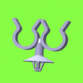 Support Pivotant 2 Tubes - Swivel Clips For 2 Tubes Support Pivotant 2 Tubes - Swivel Clips For 2 Tubes