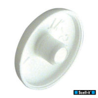 Capuchon Blanc Pour Cheville Métallique Conique 