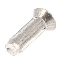 Clou Cannelé Tête Fraisée Acier Zingué Blanc DIN 1477