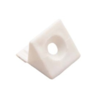 Coin d'Assemblage à Ailettes en Plastique Blanc