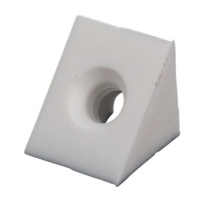 Coin d'Assemblage en Plastique Blanc