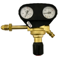 Détendeur Renforcé - Acétylène - 2,5 Bars - Entrée Type H - Sortie Douille Mixte