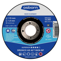 Disque à Tronçonner Plat 115X1.6X22.2 AS46 T Inox 1111-250.100