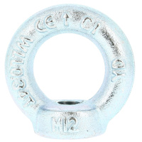 Écrou à Anneau M6 Acier Zingué Blanc DIN 582
