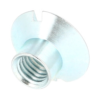 Écrou Conique TF 110° M6 Acier Zingué Blanc
