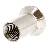 Écrou Relieur Fraisé Bombé Fendu M6 Inox A2