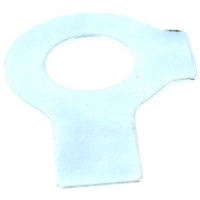 Frein d'Écrous Équerre à Aileron Acier Zingué Blanc DIN 463