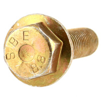 Vis à Tête Hexagonale à Embase Lisse Acier 8.8 Zingué Bichromaté DIN 6921