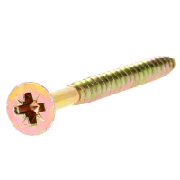 Vis Bois VBA TFZ Acier Zingué Bichromaté Filetage Partiel