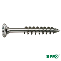 Vis pour Façade SPAX avec Nervures Tête Fraisée Bombée T-STAR plus Inox A2