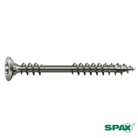 Vis pour Façade SPAX Double Filetage Tête Fraisée Bombée T-STAR plus Inox A2