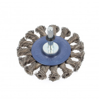 BROSSE CIRCULAIRE TORSADEE D75X12X6 FIL ACIER ONDULE 0.30 7202-611.151