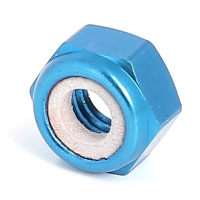 BLISTER DE 5 ECROUS NYLSTOP M6 DURAL 2030 OA BLEU DIN 985