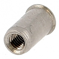 RIVKLE TETE AFFLEURANTE FUT CYL OUV M6 INOX EP 0.7 A 3 LOGEMENT COTE 