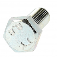 TH Acier 8.8 Zingué Blanc Filetage Total Din 933