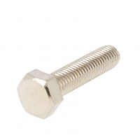 TH Laiton Nickelé Filetage Total Din 933