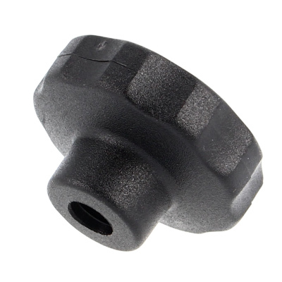 Bouton Étoile pour Vis TH PA 6-6 Noir