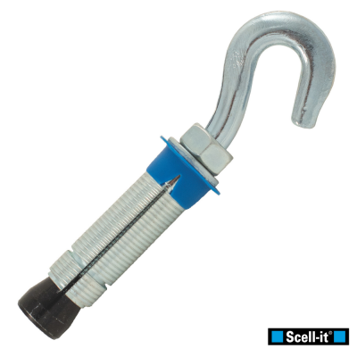 Cheville Métallique Multi-Matériaux Crochet Zingué