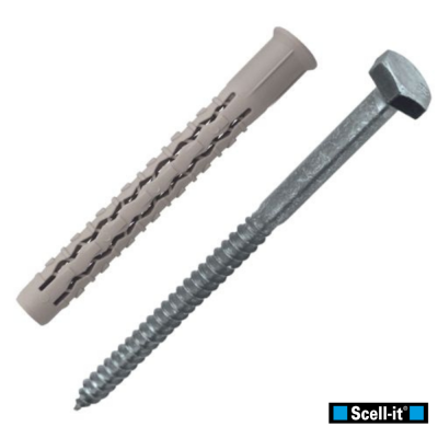 Cheville Nylon Longue Expansion avec TH sans Embase Acier