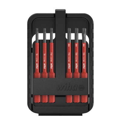 JEU DE 6 EMBOUTS SLIMBIT ELECTRIC TORX T8  T9  T10  T15  T20  T25