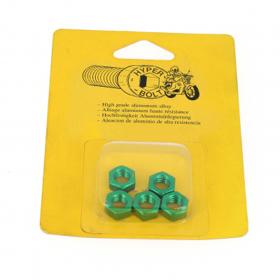 Blister de 5 Ecrous Hu P40 OA Vert