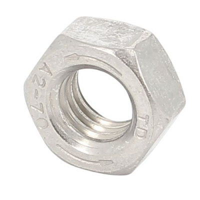 Écrou Hexagonal Hu Inox A2 Pas de 100 DIN 934 - Pas de 100 - Visserie à Pas  Fins