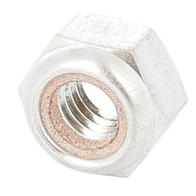 ECROU NYLSTOP M12 ALU DURAL BRUT DIN 985