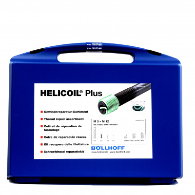 FILETS RAPPORTES TYPE HELICOIL - COFFRET REPARATION FILETAGE M5 à M12