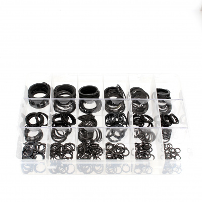 Coffret D'Assortiment de Circlips Extérieurs Acier Noir Din 471