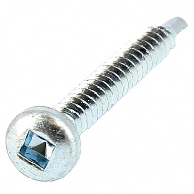 Autoperceuse TC Carrée Acier Zingué Blanc Din 7504M