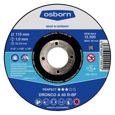 DISQUE A TRONCONNER PLAT 115X1.0X22.2 A60R PERFECT 1110-240.100