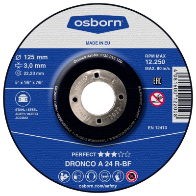 DISQUE A TRONCONNER DEPORTE 125X3.0X22.2 A24R PERFECT 1122-015.100