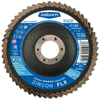 DISQUE A LAMELLES BOMBE D125 G80 GA-Z ZIRCON PRIME 5212-307.100