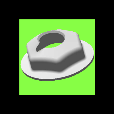 Ecrou Auto-Bloquant Pour Goujons Filetés - Self-Blocking Nut For Metric Stud