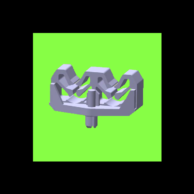 Support 2 ou 3 Tubes A Riveter - Drive Rivet Clips For 2 or 3 Tubes