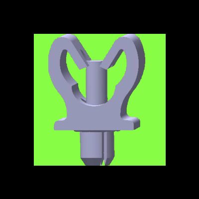 Support 1 tube A Riveter - Drive Rivet Clips For 1 Tube