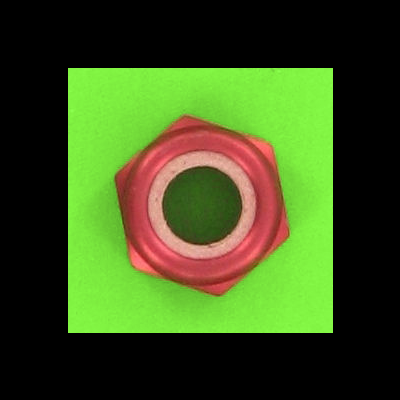 Blister de 5 Ecrous Nylstop Dural 2030 OA Rouge