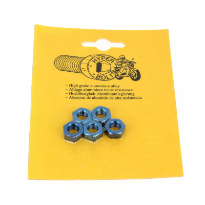 Blister de 5 Ecrous Hu P40 OA Bleu